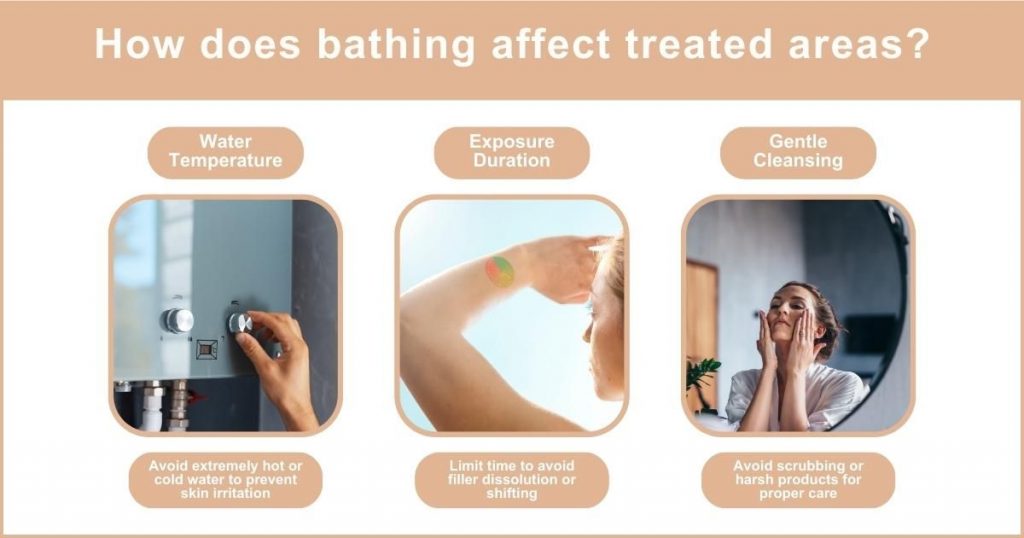 Understanding the Impact of Bathing on Treated Areas of botox and fillers