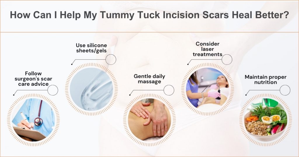How Can I Help My Tummy Tuck Incision Scars Heal Better
