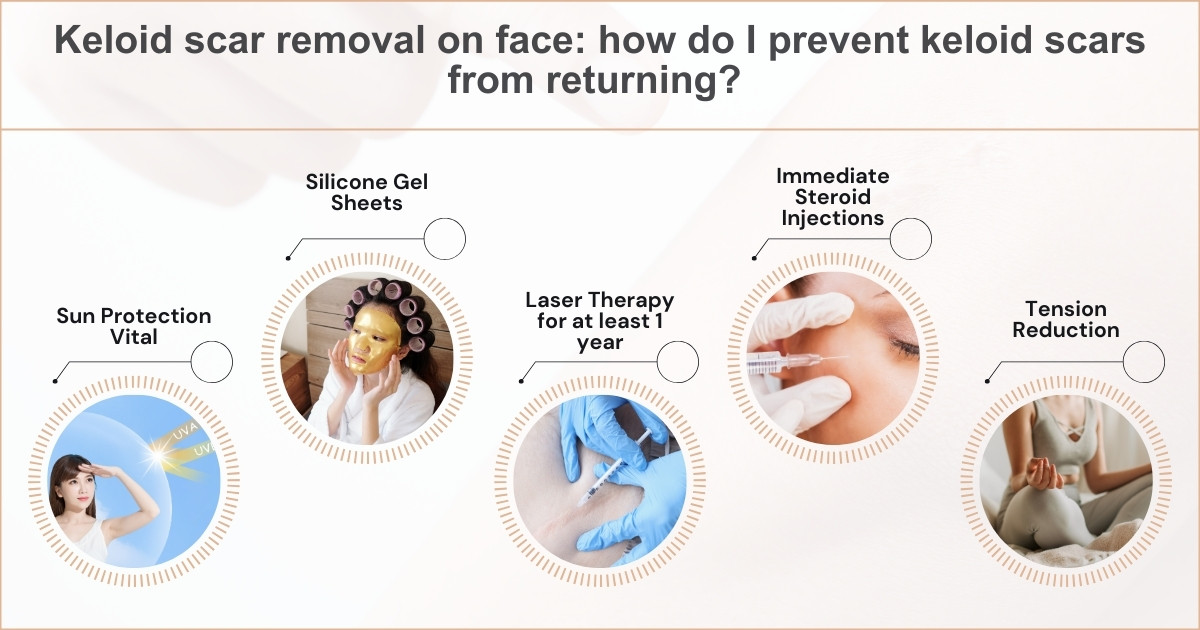 Keloid scar removal on face how do I prevent keloid scars from returning | 2024